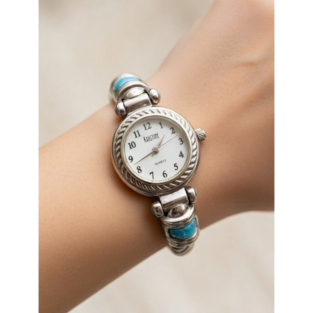 Kristine Bracelet Quartz Watch With Turquoise Ascents New Battery